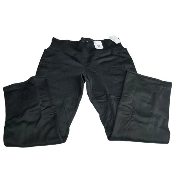 Xersion Women's Comfortable Warmth 2X Black Slim Straight Pants, New - Picture 1 of 4